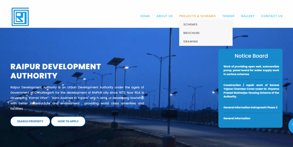 RDA Raipur Plot Scheme 